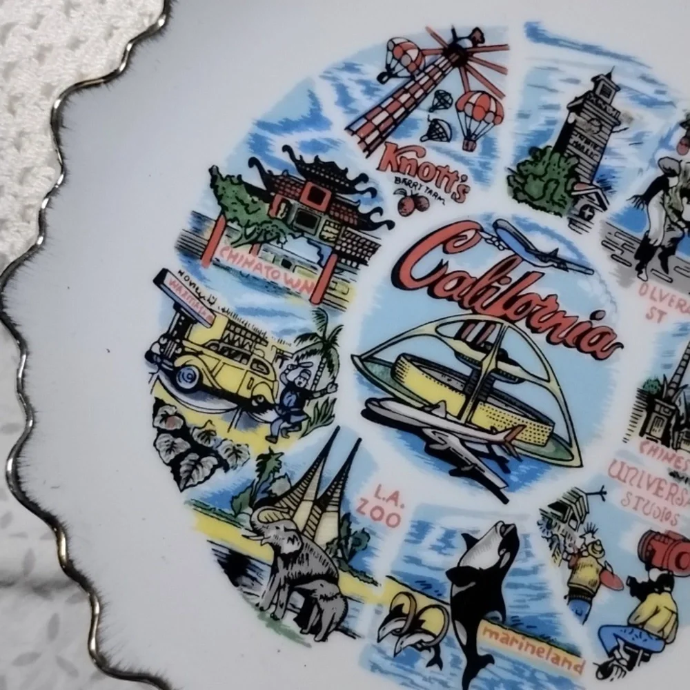 Vintage California Souvenir State Collector's Plate